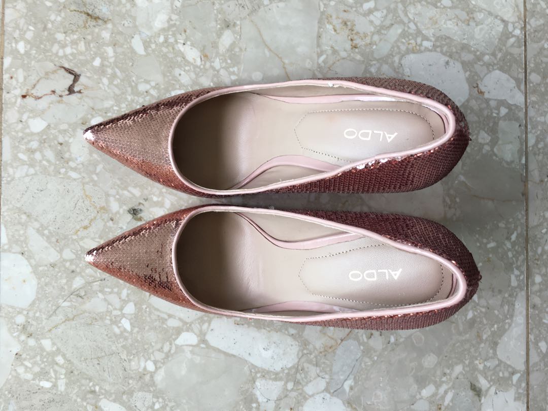 rose gold shoes aldo