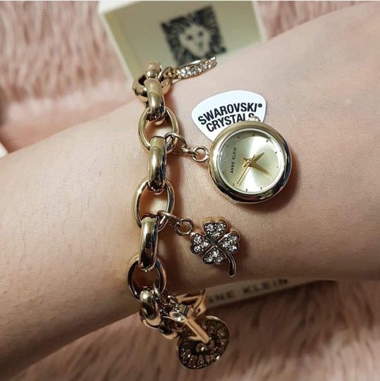 Anne Klein Charm Watch Bracelet Women S Fashion Watches Accessories Watches On Carousell