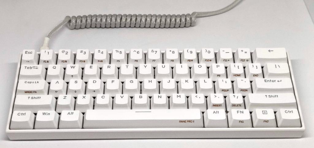 Bundle Monochrome Theme Coiled Cable Anne Pro 2 Mechanical Keyboard Electronics Computer Parts Accessories On Carousell