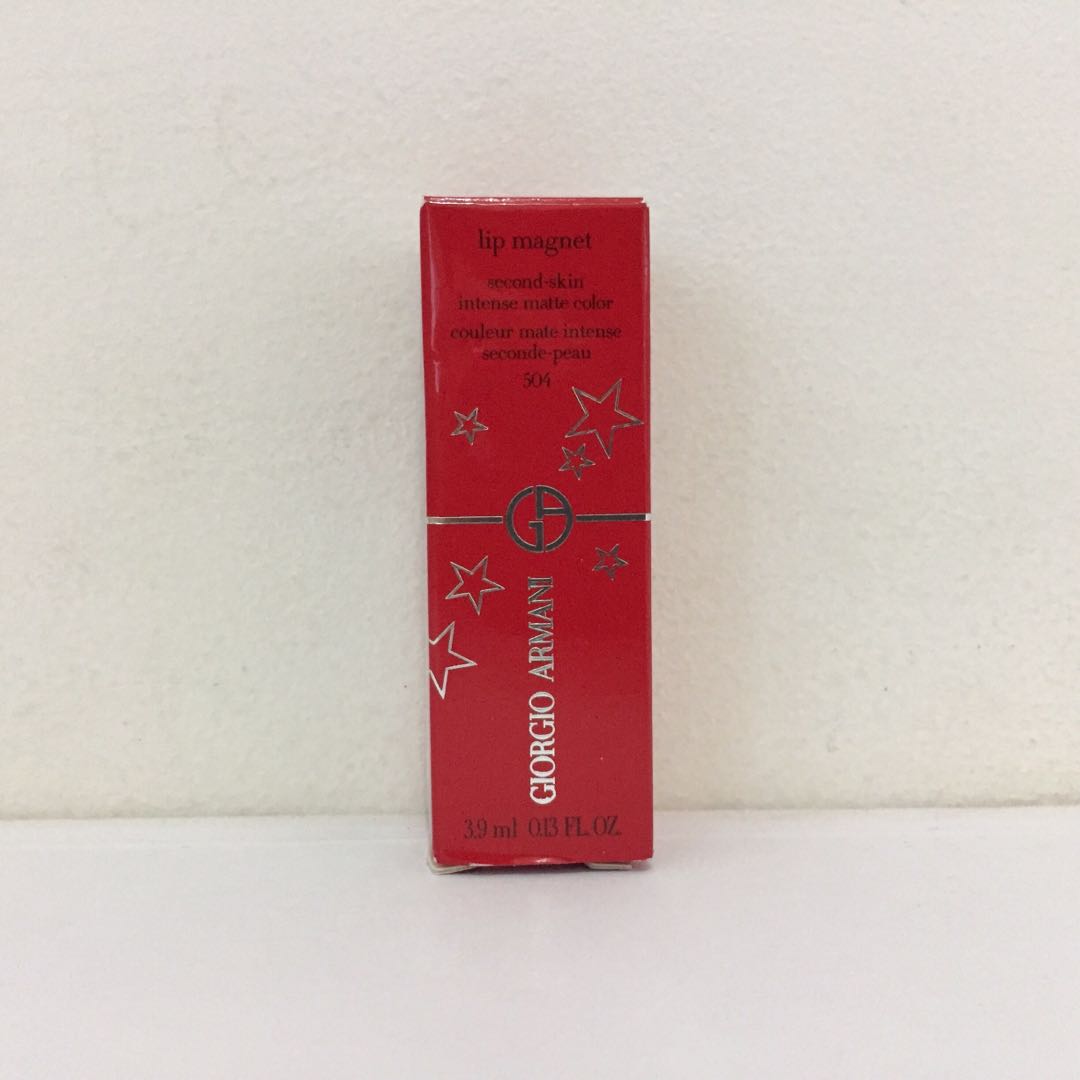 Armani Lip Magnet 504 (second-skin intense matte color) w/ free 4 shades concealer samples