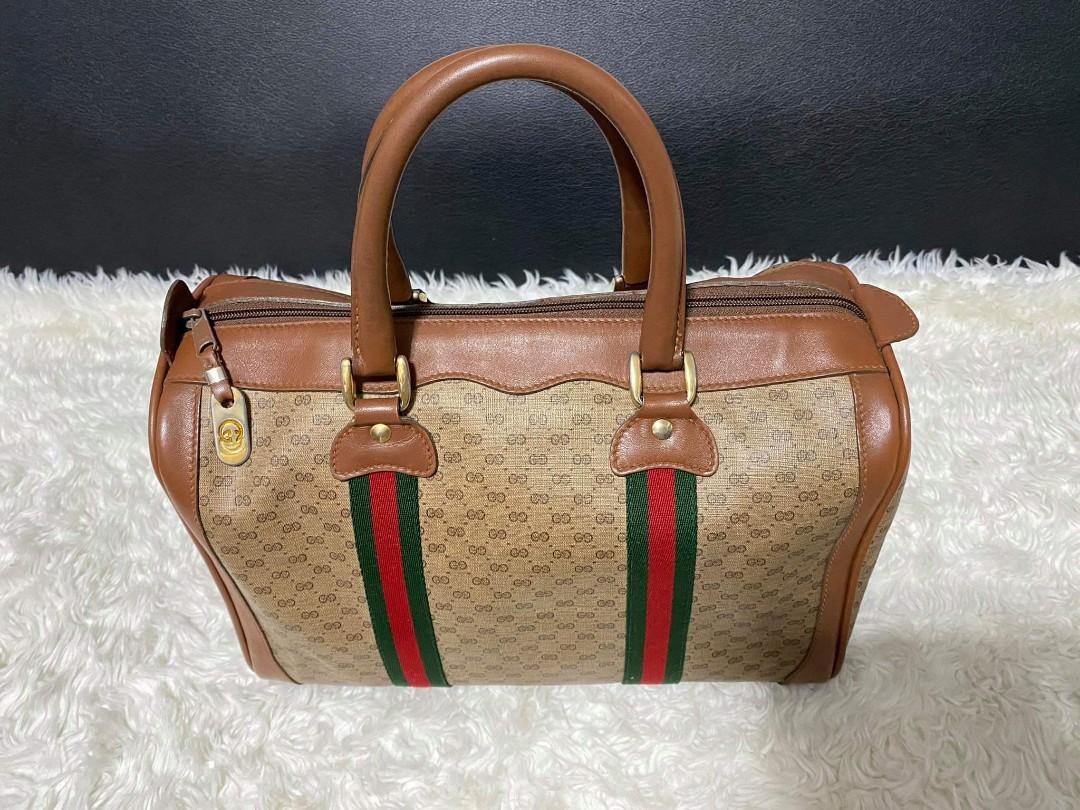Auth Gucci Boston vintage 30 (Category: Luxury Bags & Wallets) located in Davao. Submitted by gingerdust (Listing ID 1016176207, Image 2). Description: excellent condition.