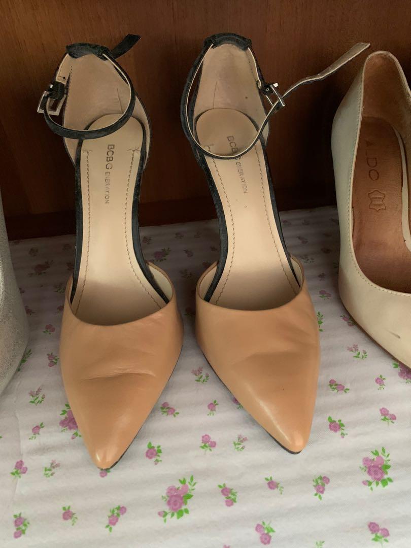 bcbg clear heels