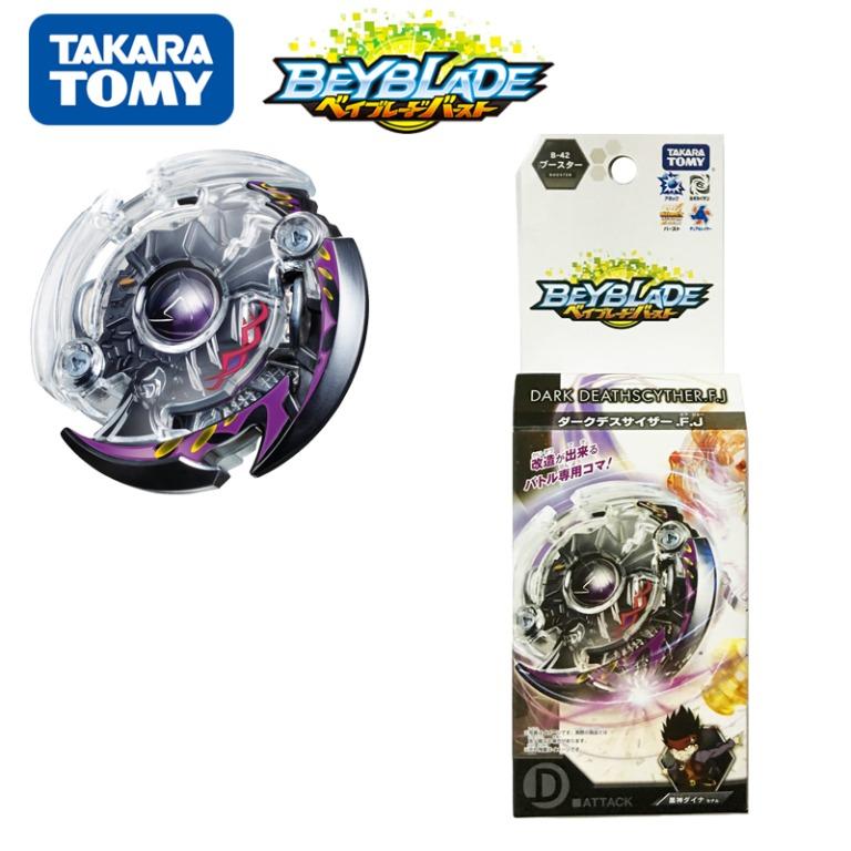 B 42 Booster Dark Deathscyther Force Jaggy Takara Tomy Beyblade Burst Dual System Toys Games Others On Carousell