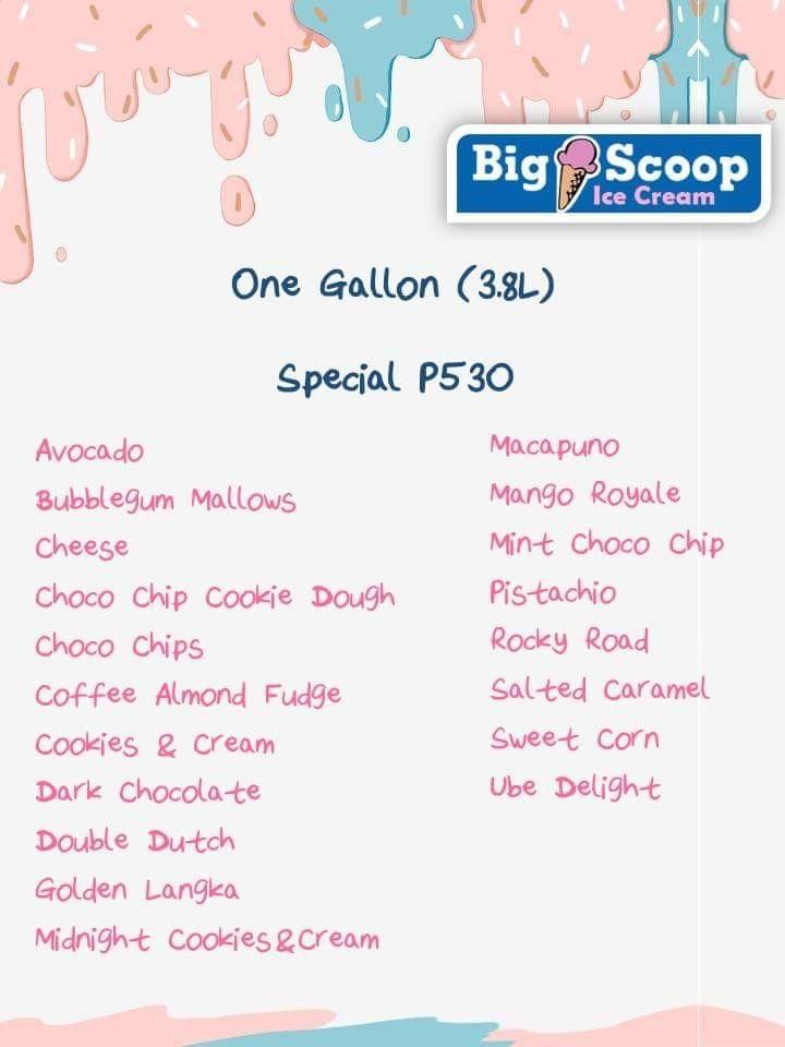 Big scoop ice cream price new arrivals