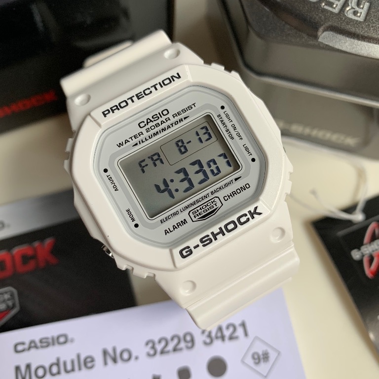 G shock square hotsell white