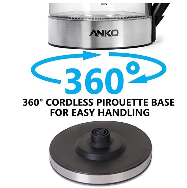 [BNIB] Anko Glass Electric Kettle 1.8L Capacity with Fast Boiling