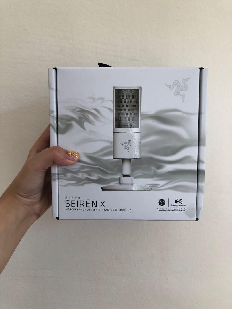 Bnib Authentic Razer Seiren X Mercury White Audio Earphones On Carousell