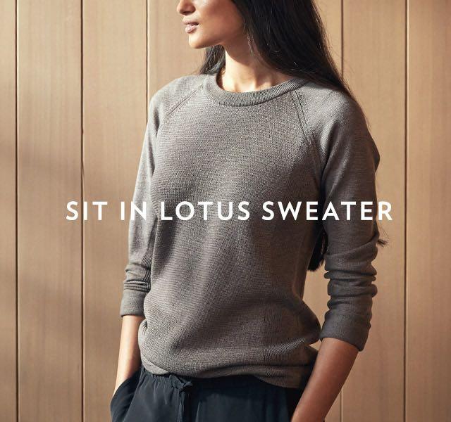 sit in lotus sweater lululemon