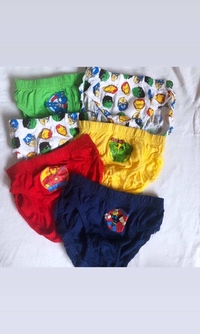 6pc Cotton Boy Avengers Underwear Babies Kids Boys Apparel 4 To 7 Years On Carousell