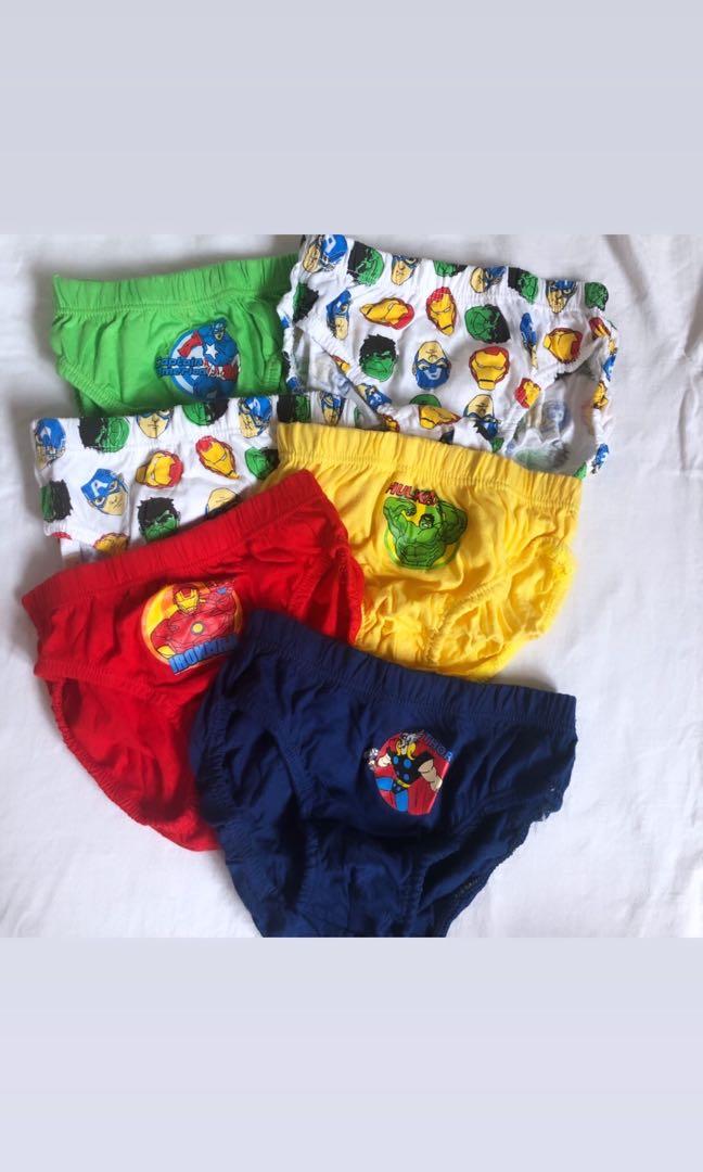 6pc Cotton Boy Avengers Underwear Babies Kids Boys Apparel 4 To 7 Years On Carousell