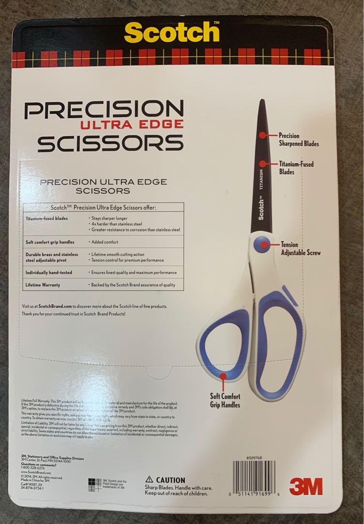 Scotch Precision Ultra Edge Titanium Scissors 8 Inch 3pack