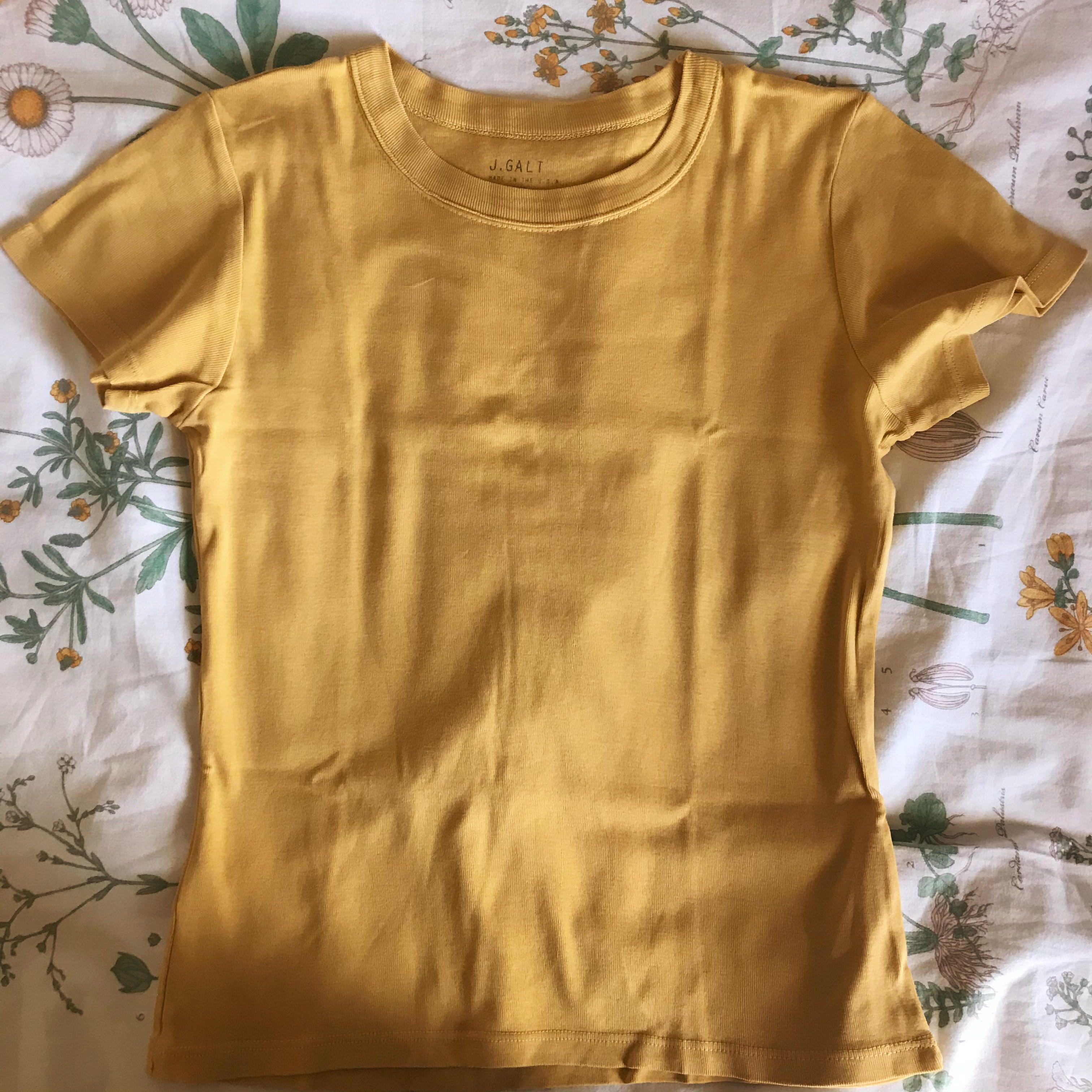 brandy melville yellow top