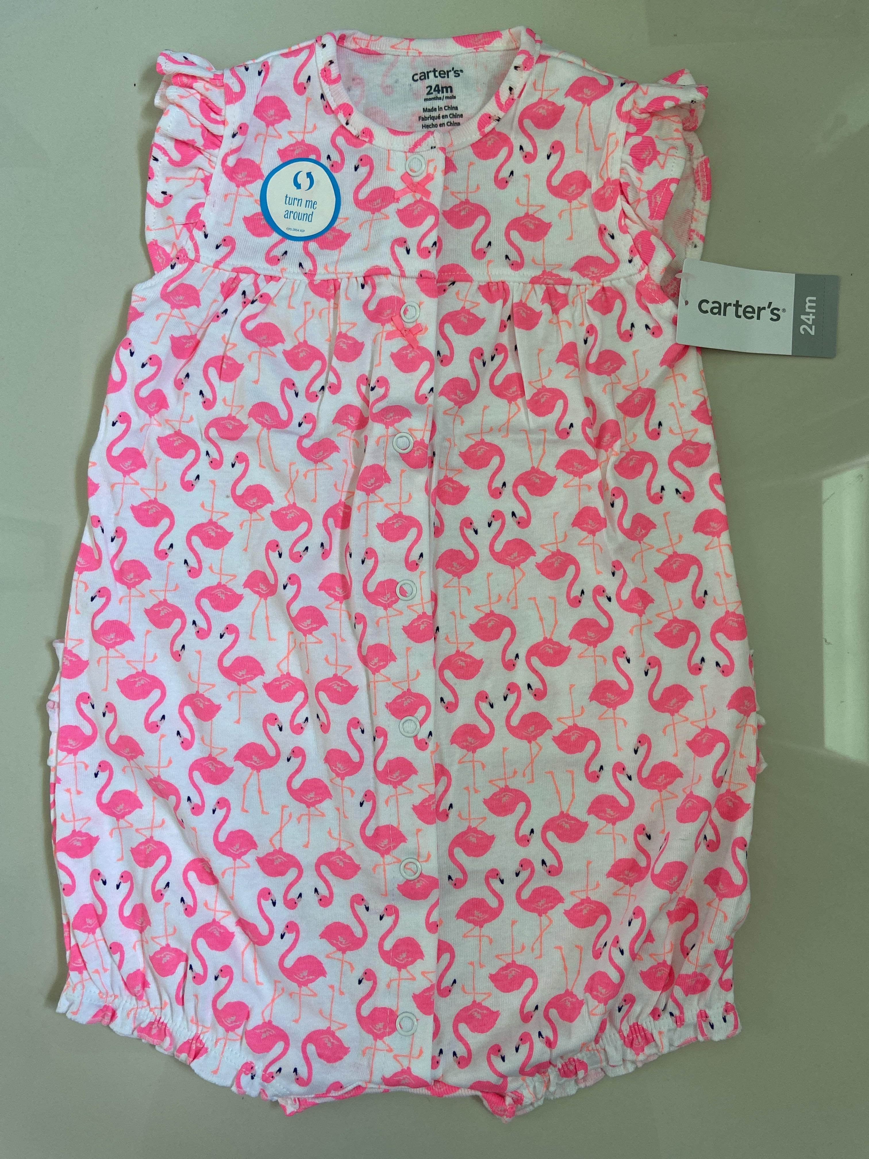 carter's flamingo romper