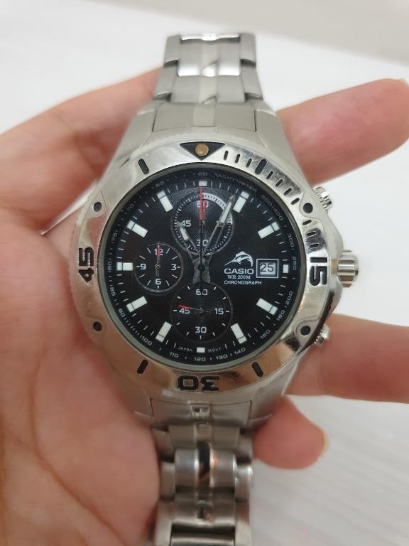 Casio quartz chronograph wr 200m deals