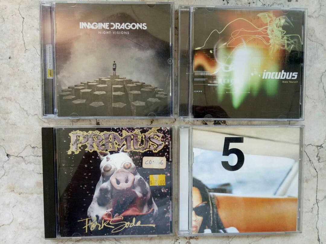 CDs Imagine Dragon Incubus Primus Lenny Kravitz (Category: CDs & DVDs) located in Manila. Submitted by kinganalog (Listing ID 1016109549, Image 1). Description: Imported CDs: Imagine Dragons vg to nm - P400 Incubus vg to nm - P450 SOLD Primus vg to nm - P550 SOLD Lenny Kravitz vg to nm - P400 Shipping nationwide via Jrs, cash on delivery via Lalamove. Check out my facebook page Roots Analog..