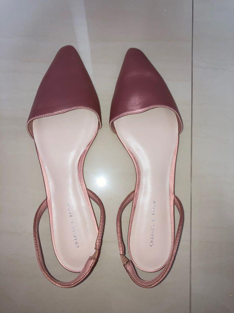 rose gold flats women's