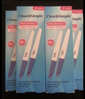 Clear&Simple Pregnancy Test Sticks Kits (Product of UK)
