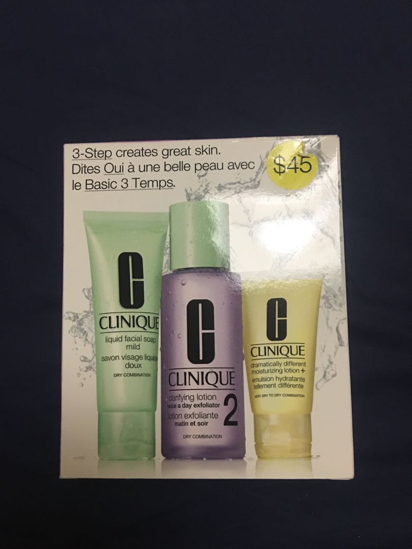 clinique face care set