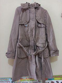 Coat wanita coklat muda