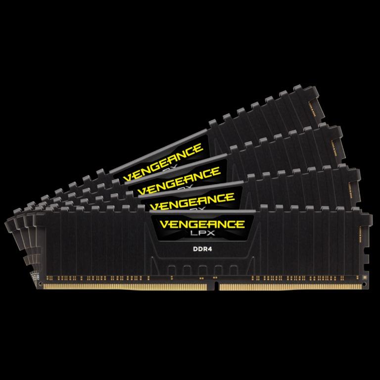 Brand New CORSAIR VENGEANCE LPX 16GB 4 x 4GB DDR4 DRAM 2133MHz C13 Memory Kit CMK16GX4M4A2133C13 Black Computers Tech Parts Accessories Computer Parts on Carousell