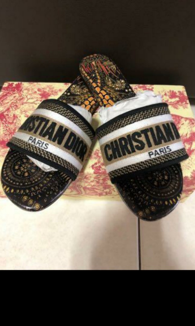 dior platform slides