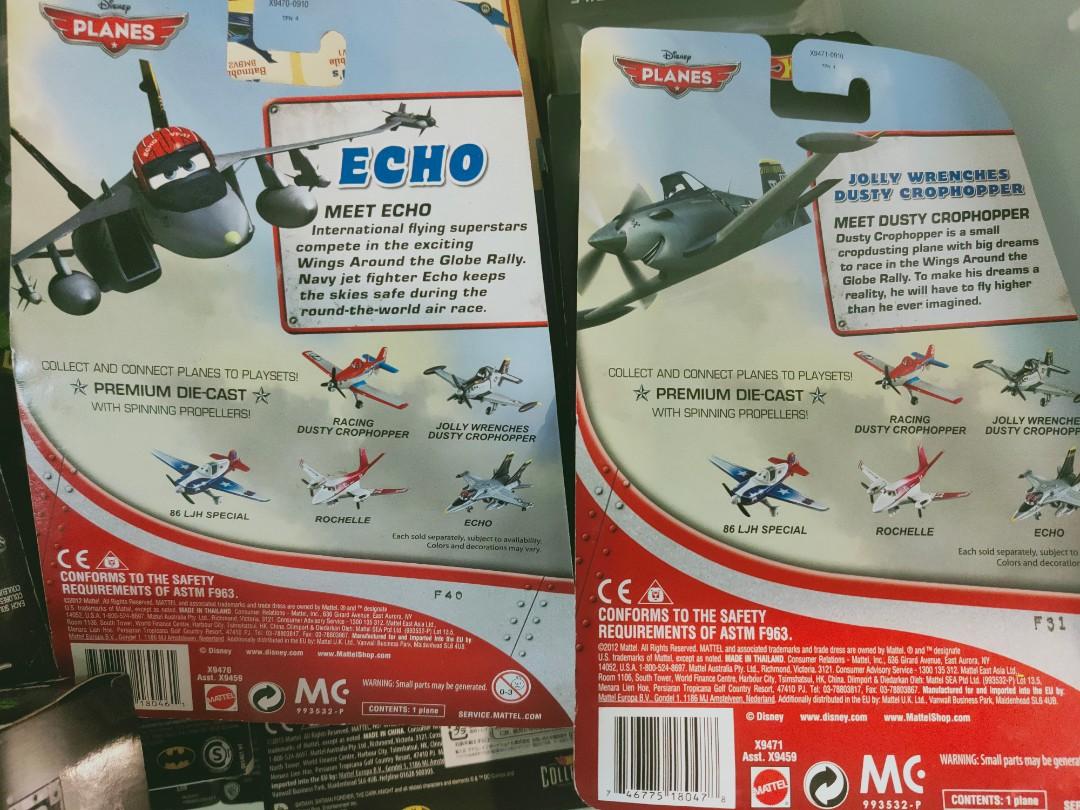 Disney's Planes Jolly Wrenches Dusty Crophopper & Echo, Hobbies & Toys