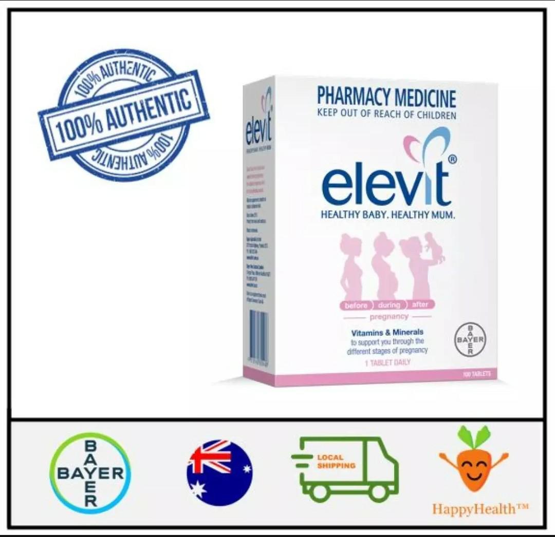 Elevit Pregnancy with Iodine Multivitamin 100 tabs [100 Authentic
