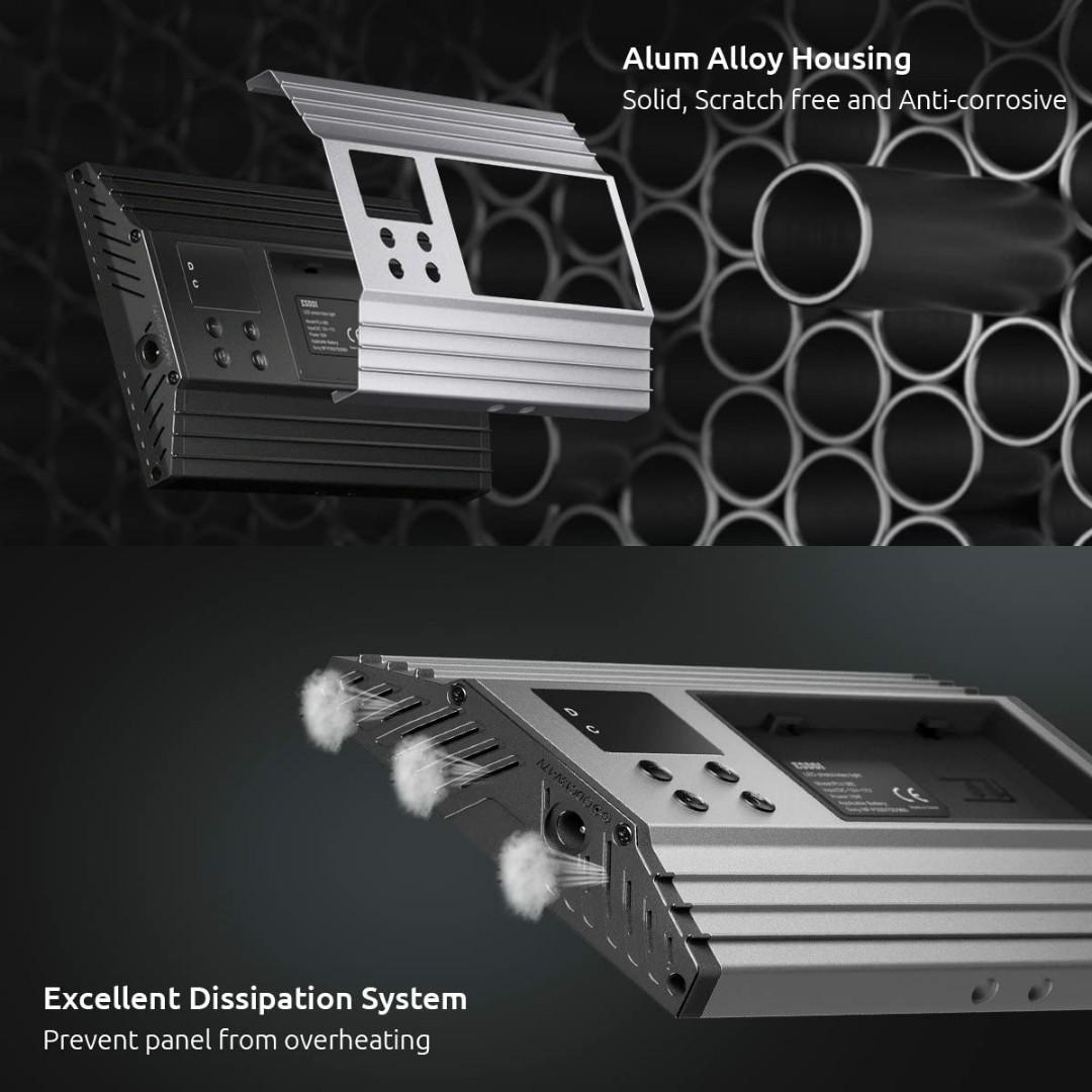 ESDDI LED Camera Video Light, 144 LED BIColor Temperature, for