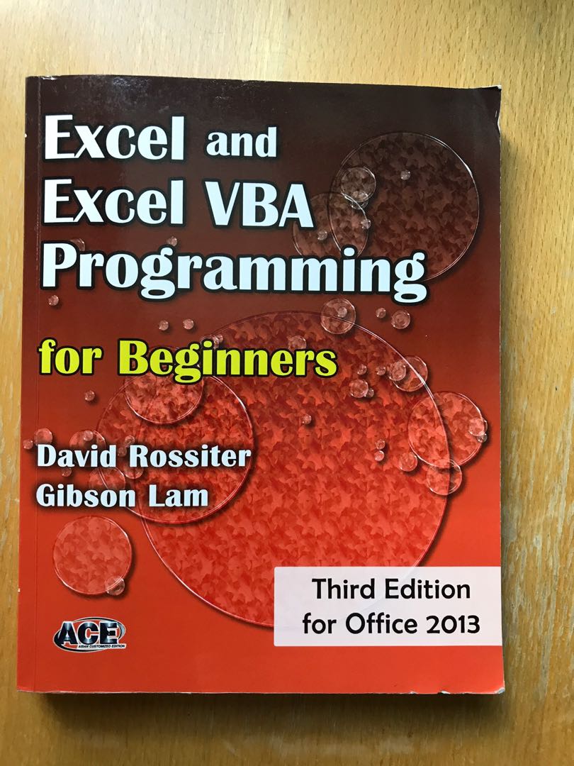 Excel and Excel VBA Programming for Beginners, 教科書 - Carousell