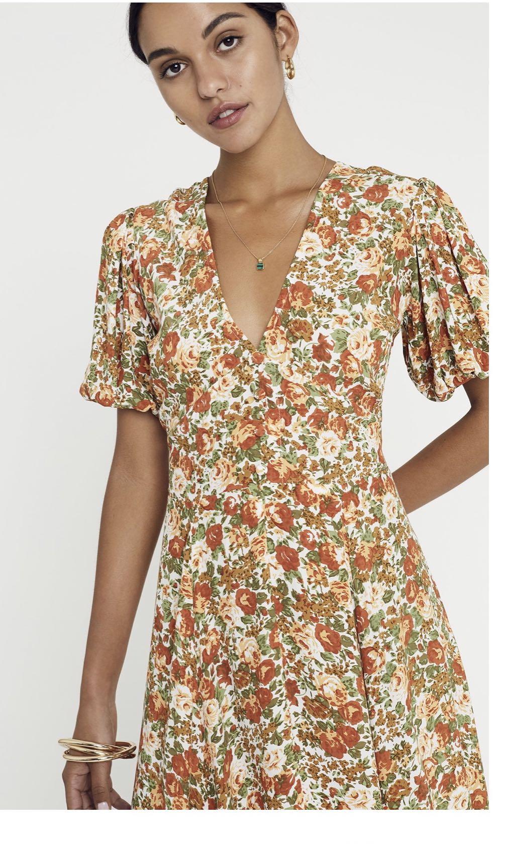 faithfull delia midi dress