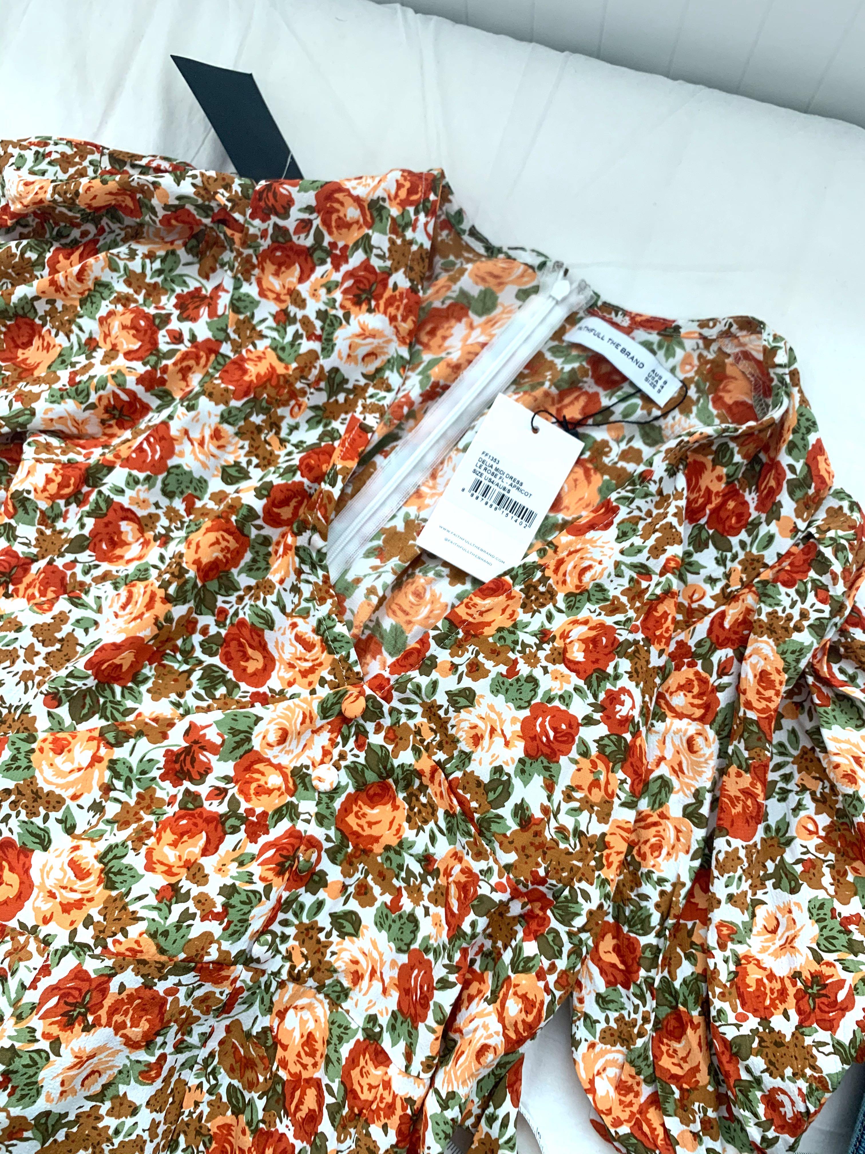 faithfull delia midi dress