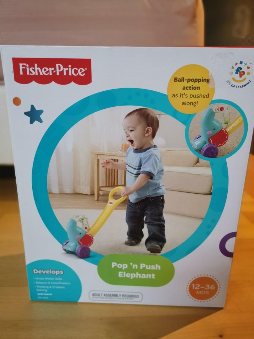 fisher price pop n push elephant