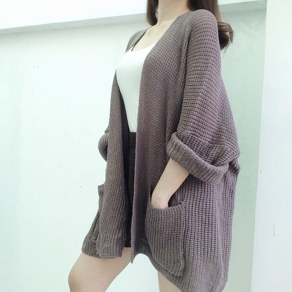 Cardi oversize burgundy Clearance