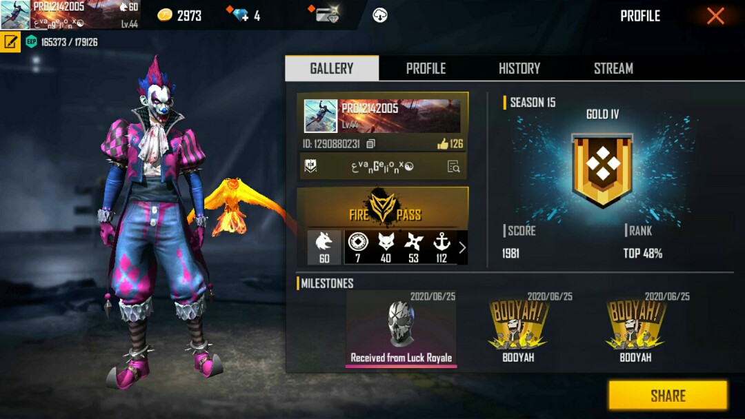 Free Fire Acc Video Gaming Video Games On Carousell