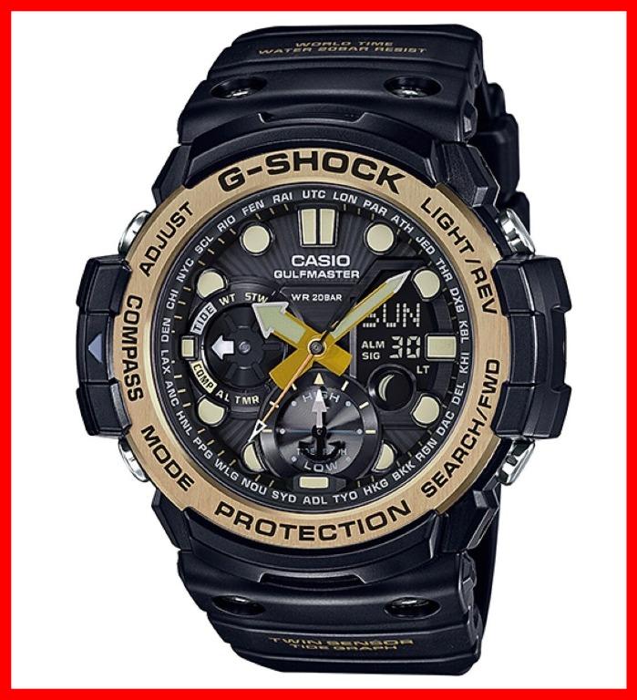 G Shock Gulfmaster GN1000GB1A Black and Gold Original Cash On