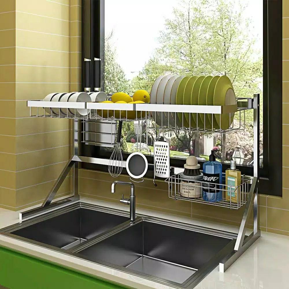 Last Stok Rak Piring Di Atas Wastafel Tahan Karat Kitchen Appliances Di Carousell
