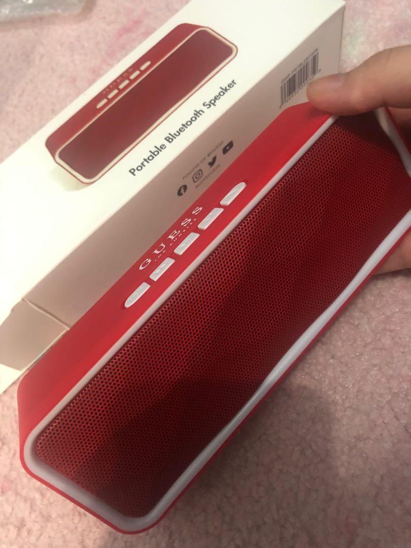 guess portable bluetooth speaker