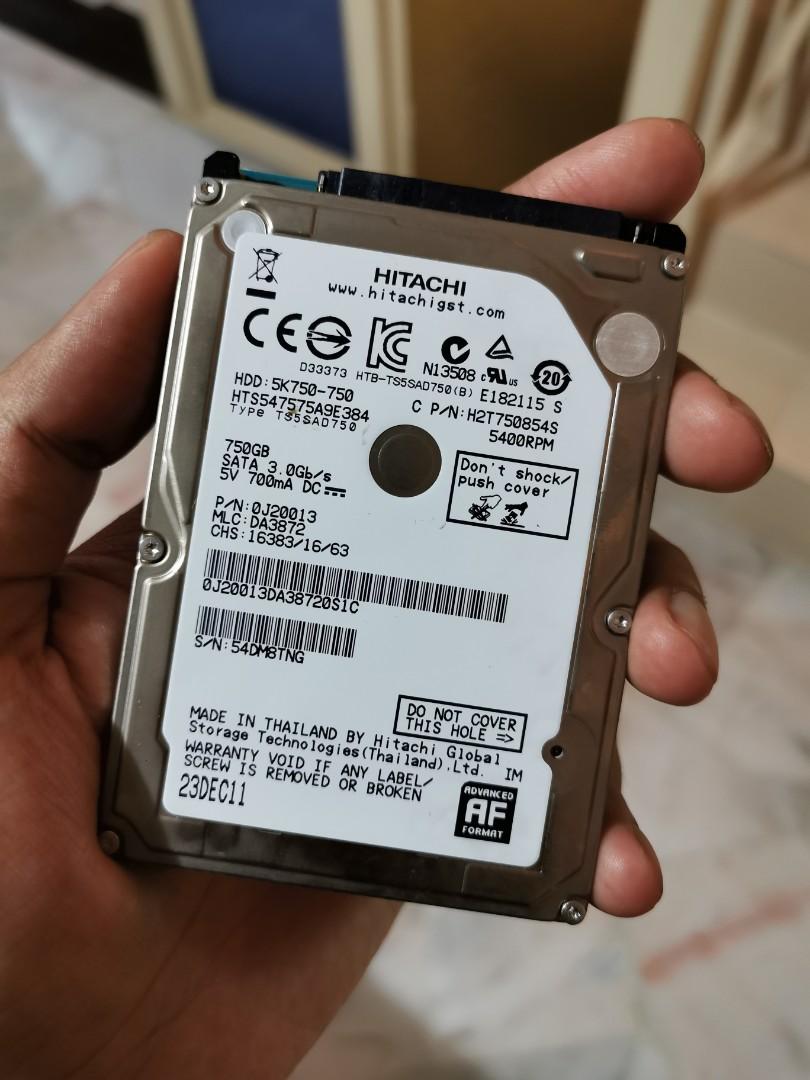 Hard Disk Laptop 750gb Electronics Computer Parts Accessories On Carousell