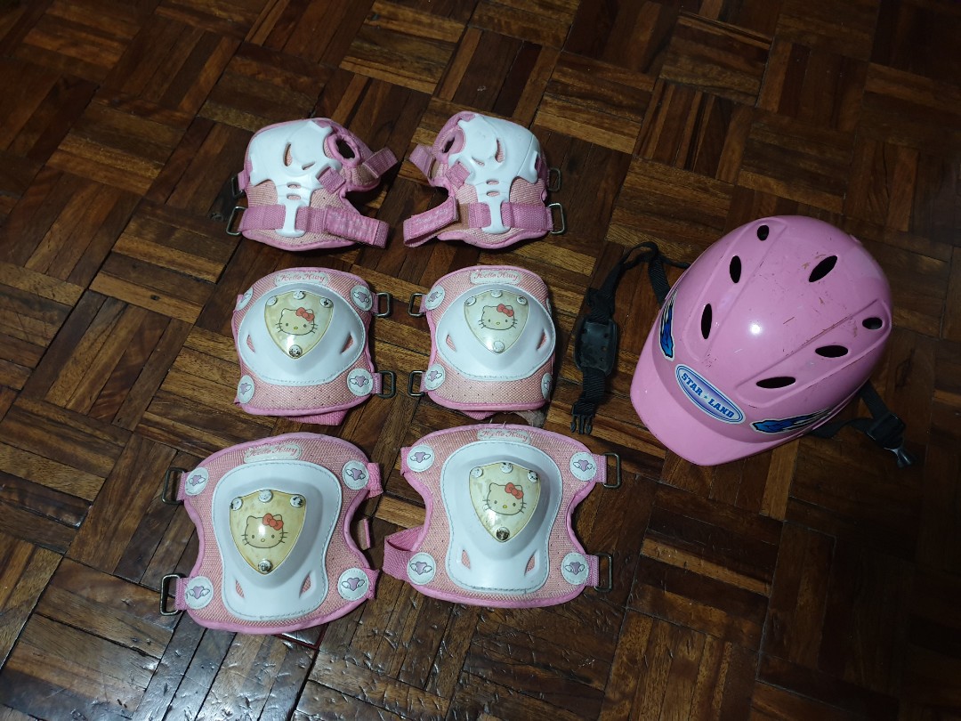 Hello Kitty Helmet and Protective Gears for Kids, Motorbikes, Motorbike