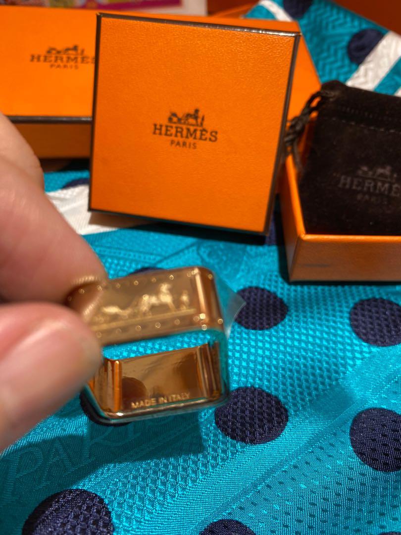 Hermes Authentic Scarf Ring (Category: Luxury Accessories) located in Manila. Submitted by buyauthentics (Listing ID 1016092561, Image 2). Description: This is authentic Brand New Hermes Scarf Ring bought in Milan. Complete with HERMES Box, Paper bag and original receipt! All my items were 100% Authentic.