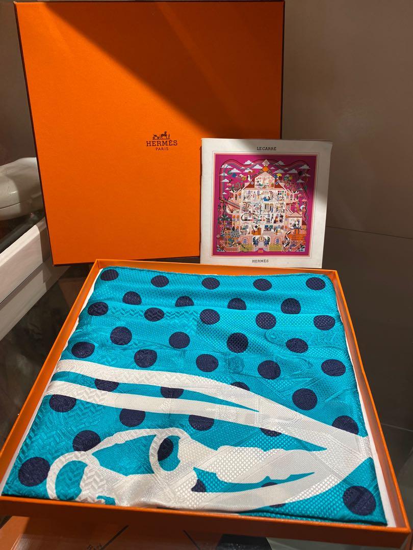 Hermes Scarf Silk (Category: Luxury Accessories) located in Manila. Submitted by buyauthentics (Listing ID 1016090661, Image 1). Description: Authentic Brand New Limited HERMES Scarf bought in Milan. Complete with original receipt, Box, paper bag and HERMES ribbon..