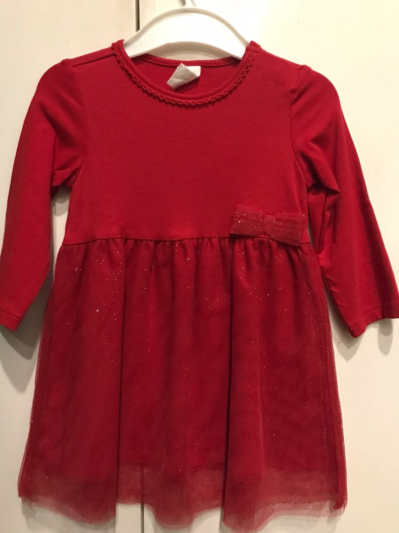 baby dress red