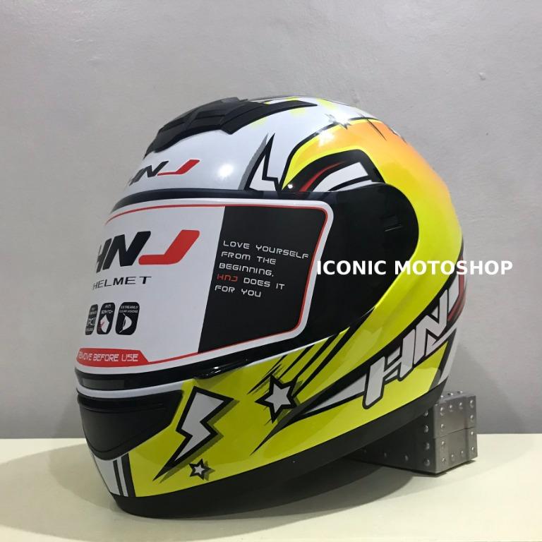 HNJ 902 Full Face Sun Visor Motorcycle Helmet Motorbikes