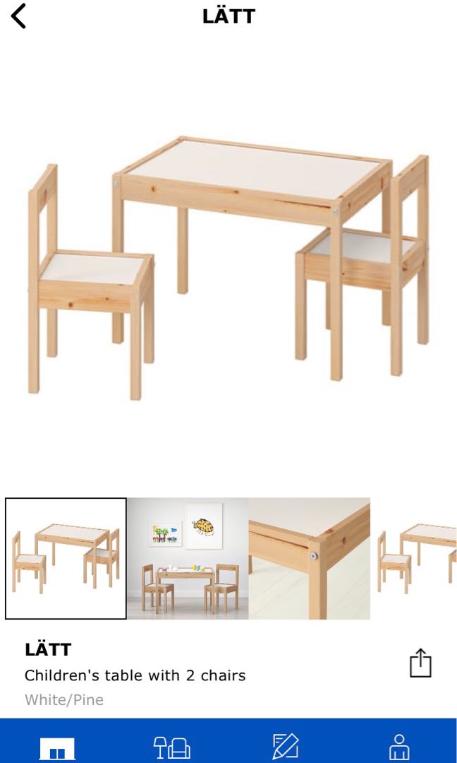 children's table with 2 chairs