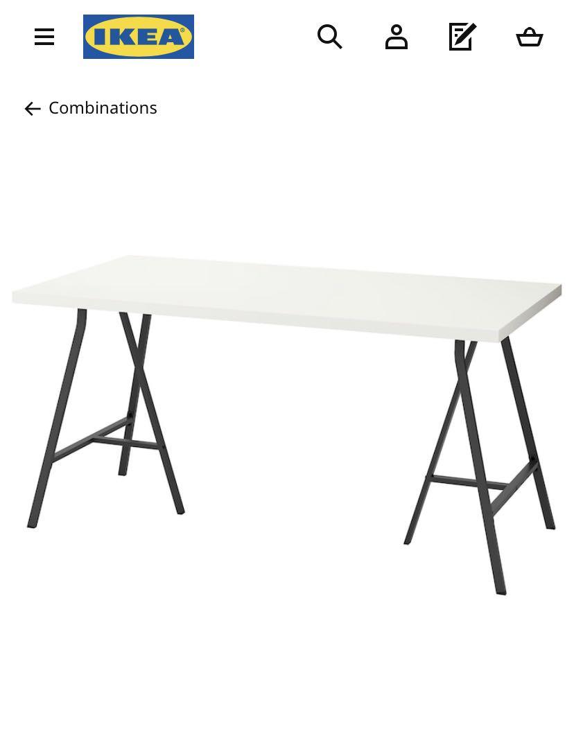 IKEA table KLIMPEN/LERBERG, Furniture & Home Living, Furniture