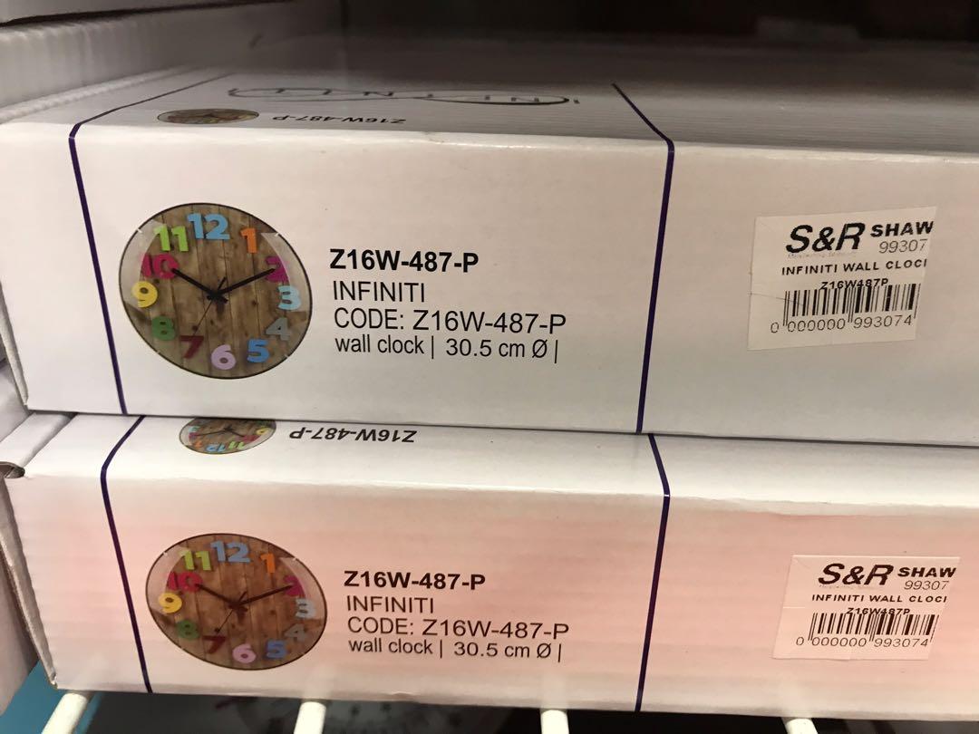 Infiniti Wall Clock, Furniture & Home Living, Home Decor, Clocks on