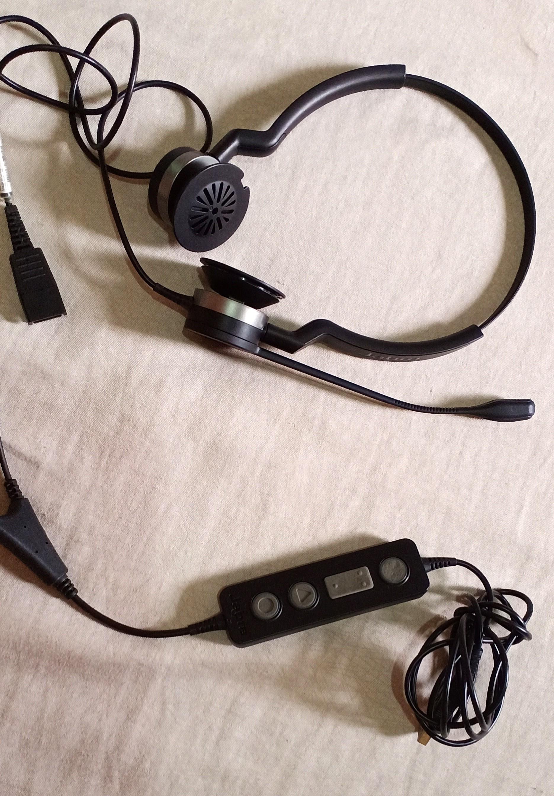 Jabra headset HD Voice + Noise Cancelling, Audio, Headphones & Headsets