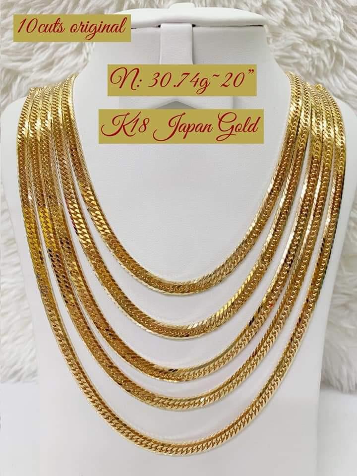 Japanese gold necklace hot sale