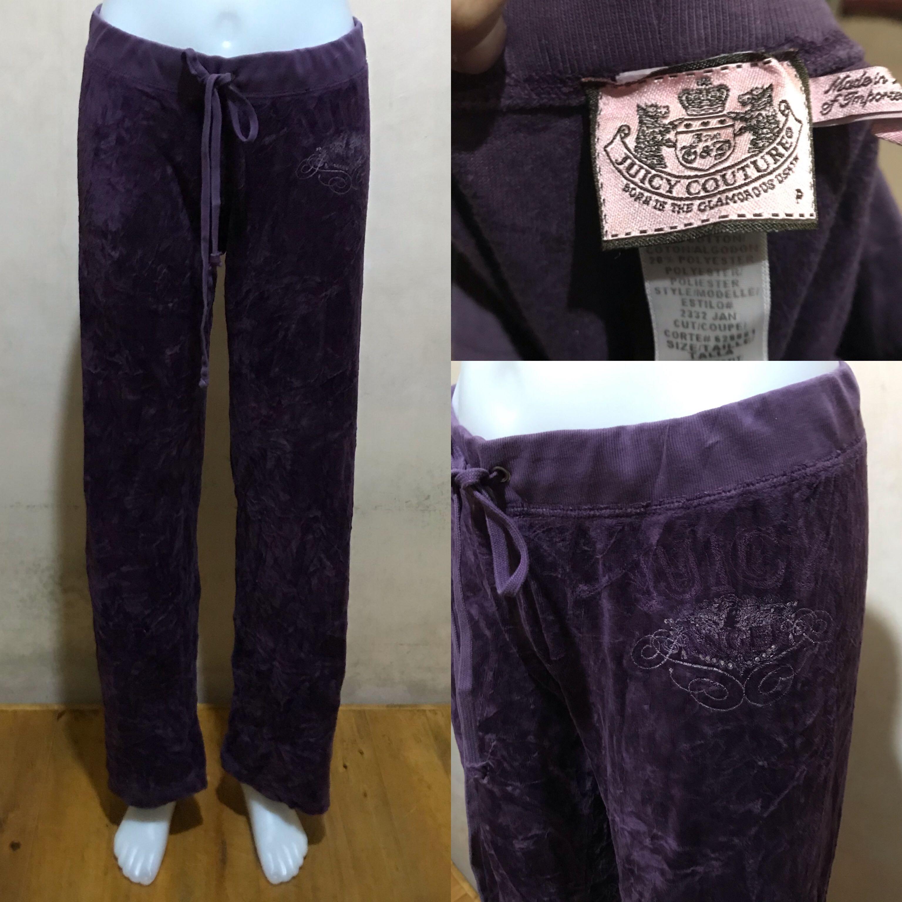 Juicy Couture Violet Velvet Pants (Category: Traditional & Ethnic wear) located in Manila. Submitted by RebelBabe (Listing ID 1016177151, Image 1). Description: Fits M-L .