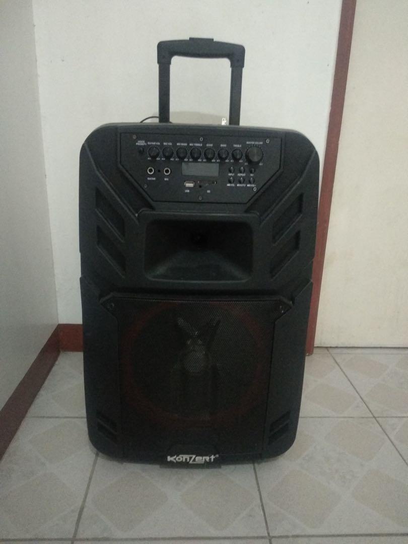 Konzert Portable Trolley Speaker 400 Watts Pa 12 Audio Soundbars